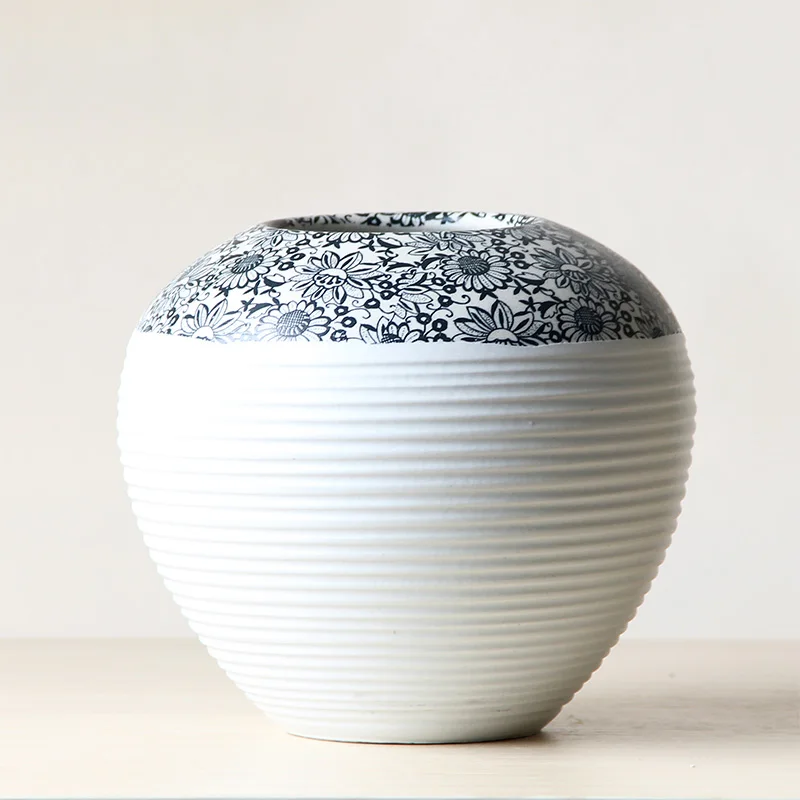 Керамическая фарфоровая Настольная Ваза коллекционный набор (3 шт.) с простым