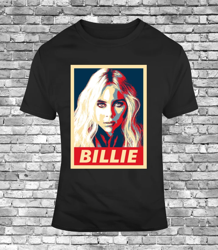 Черная футболка Billie Eilish Don't Smile At Me Bury A Friend Ocean Eyes для фанатов оптовая продажа