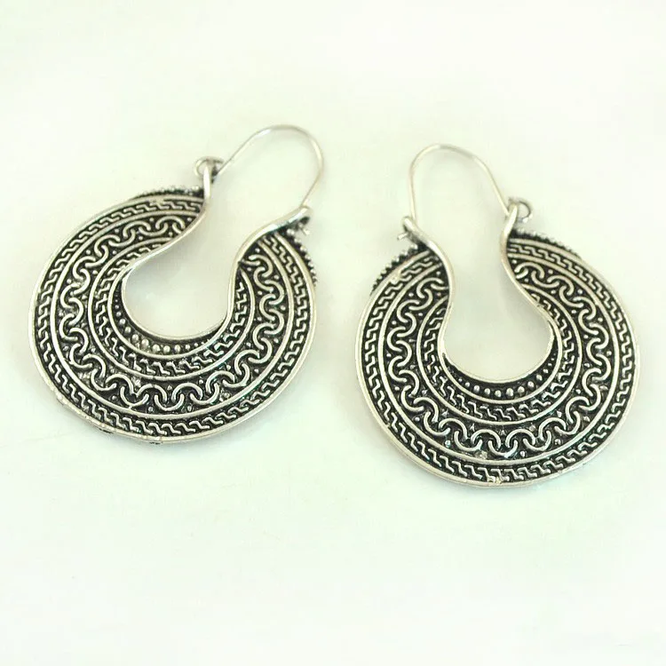 Богемные этнические Этнические Ретро винтажные стильные серебряные