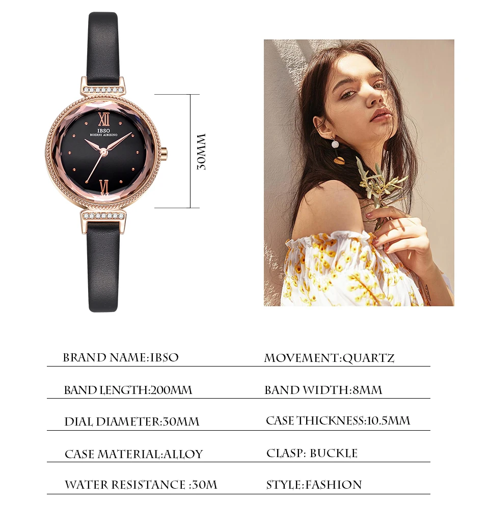 IBSO новые роскошные женские кварцевые часы для женщин Relogio Feminino часы модные женские наручные часы женские часы Montre Femme