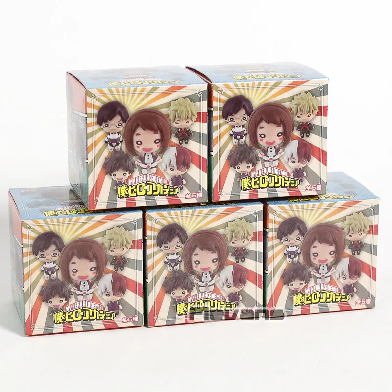 Мой герой мини ПВХ Цифры Katsuki Bakugo Izuku Midoriya Ochaco Uraraka шото Тодороки Tenya Иида 5