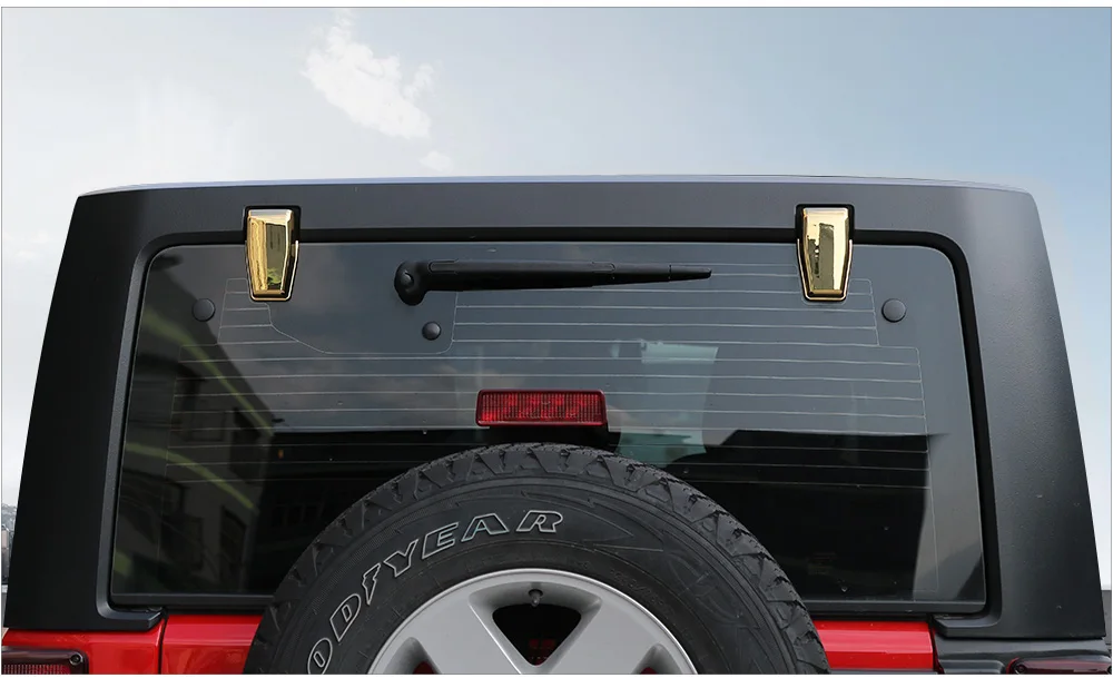 Наклейка на дверь заднего стекла автомобиля Sansour для Jeep Wrangler JK 2007-2017 | Автомобили и