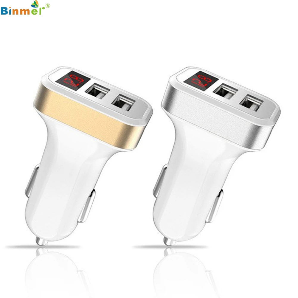 Binmer Портативный модный тренд новый индивидуальный двойной USB 4.8A автомобильное