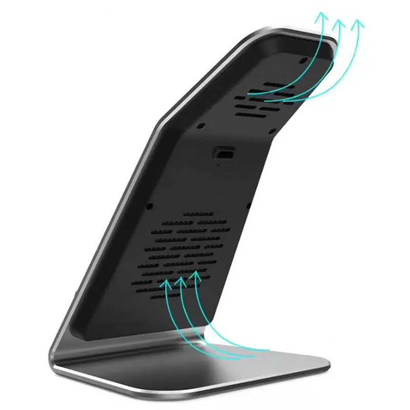 Ascromy 2в1 быстрая QI Беспроводная зарядная подставка для Apple Watch 3 2 iPhone XS Max XR X 8 Plus