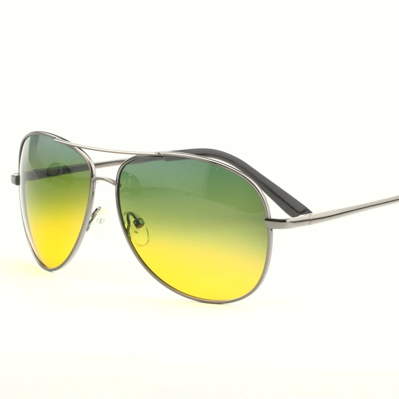 2018 желтые солнцезащитные очки дневного и ночного видения для вождения мужские