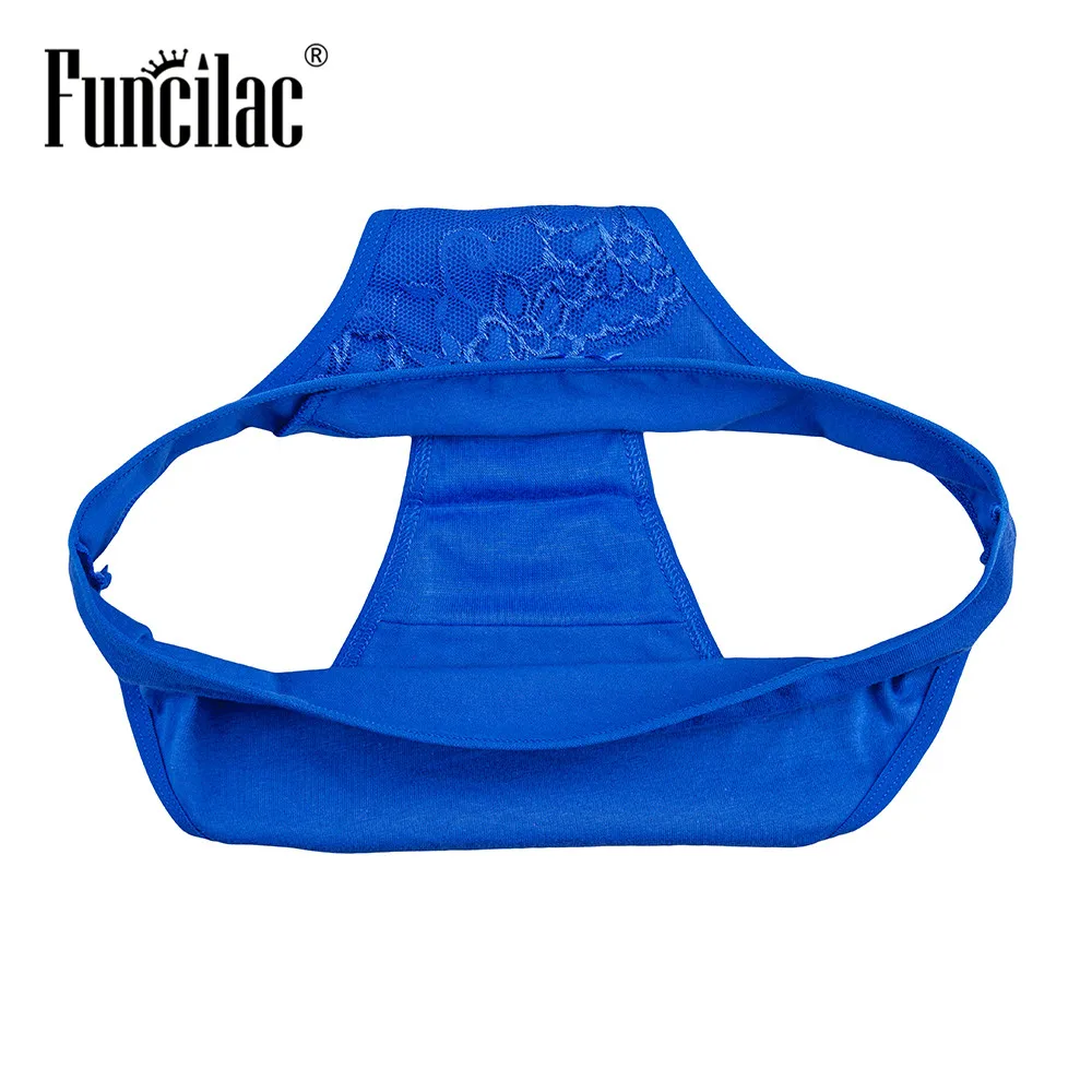 FUNCILAC Sexy Panties Women Underwear Seamless Solid Color Cotton Woman Calcinha Lingerie Lace Briefs 5pcs/lot |