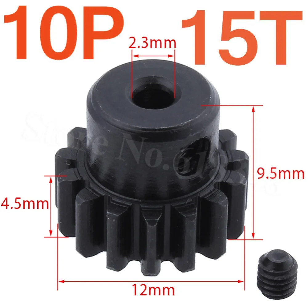 

10pcs/Lot Steel Metal Motor Pinion Gear 15T For RC 1/18 WLtoys A959-B A969-B A979-B K929-B Cars Spare Parts