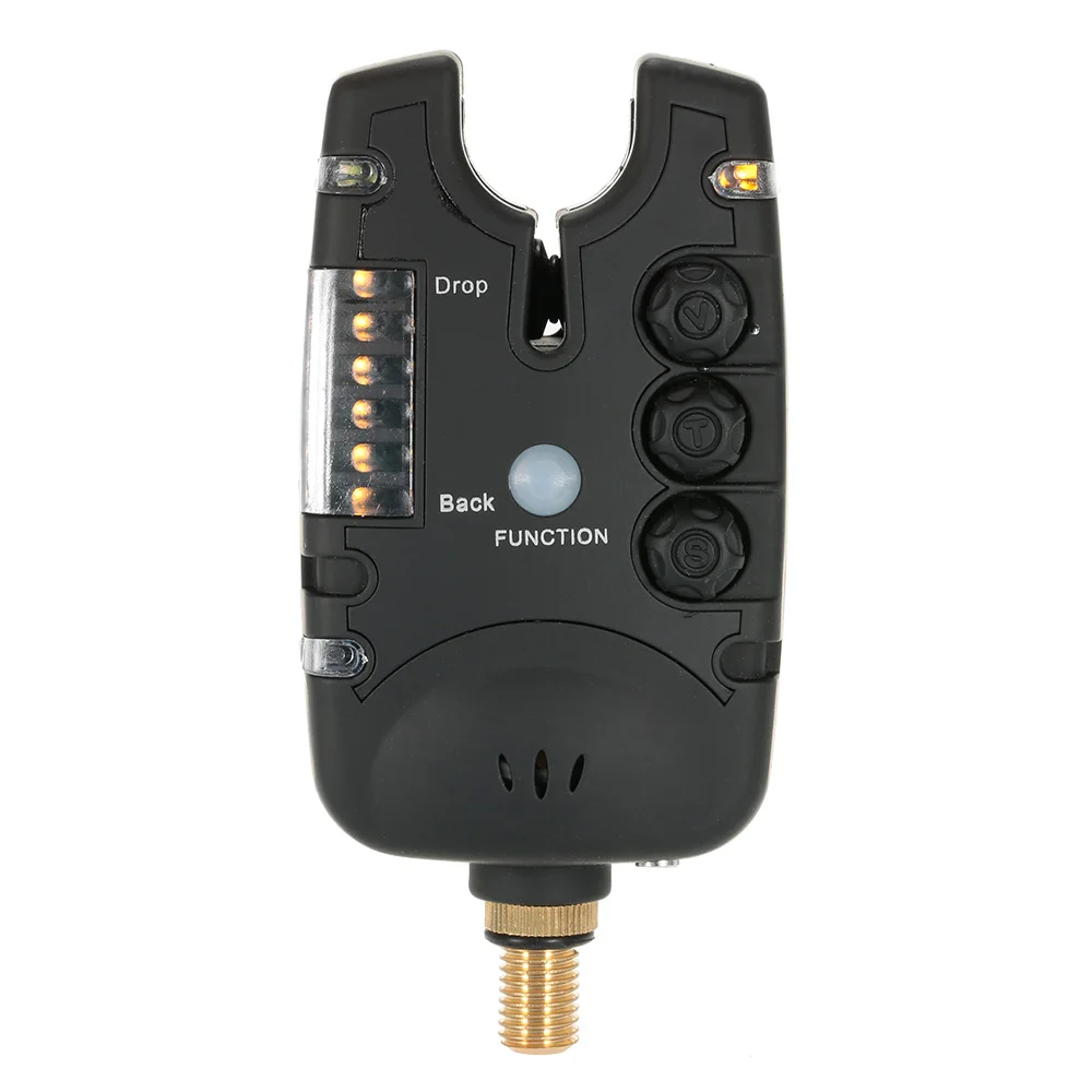 Lixada 4 светодиодный беспроводной рыболовный сигнализатор укуса+ 1 приемник в чехол-коробке электронный рыбий удар стержень наконечник светильник индикаторный звонок Прямая поставка