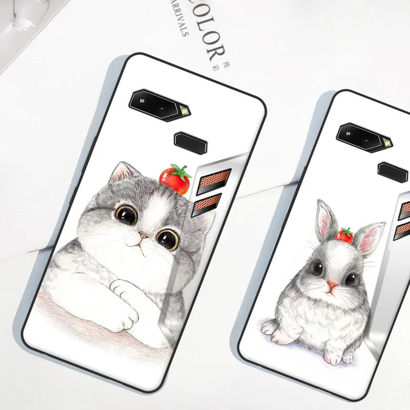 Для ASUS ROG чехол для телефона Purecolor Симпатичные Окрашенные все включено мягкий из