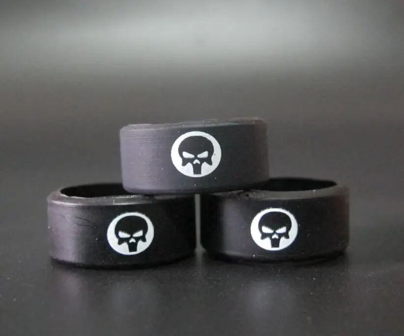 3xpunisher 3 шт. Muti-Design Силиконовое резиновое кольцо Vape резиновый противоскользящий ремешок для механического мод электрическая сигарета - Цвет: 3xpunisher