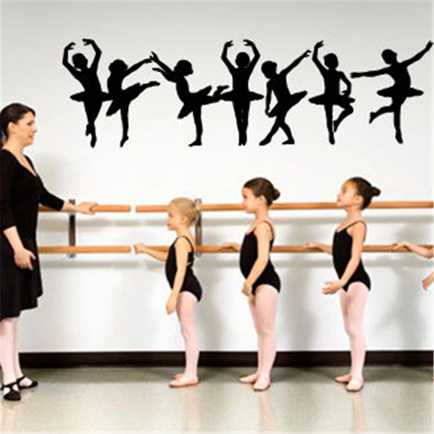 

Wall Decal Vinyl Sticker Gymnastic Ballet Dancers Children Kids Girls Home Decor Wall Sticker Nursery Kids Room Art Decor D106