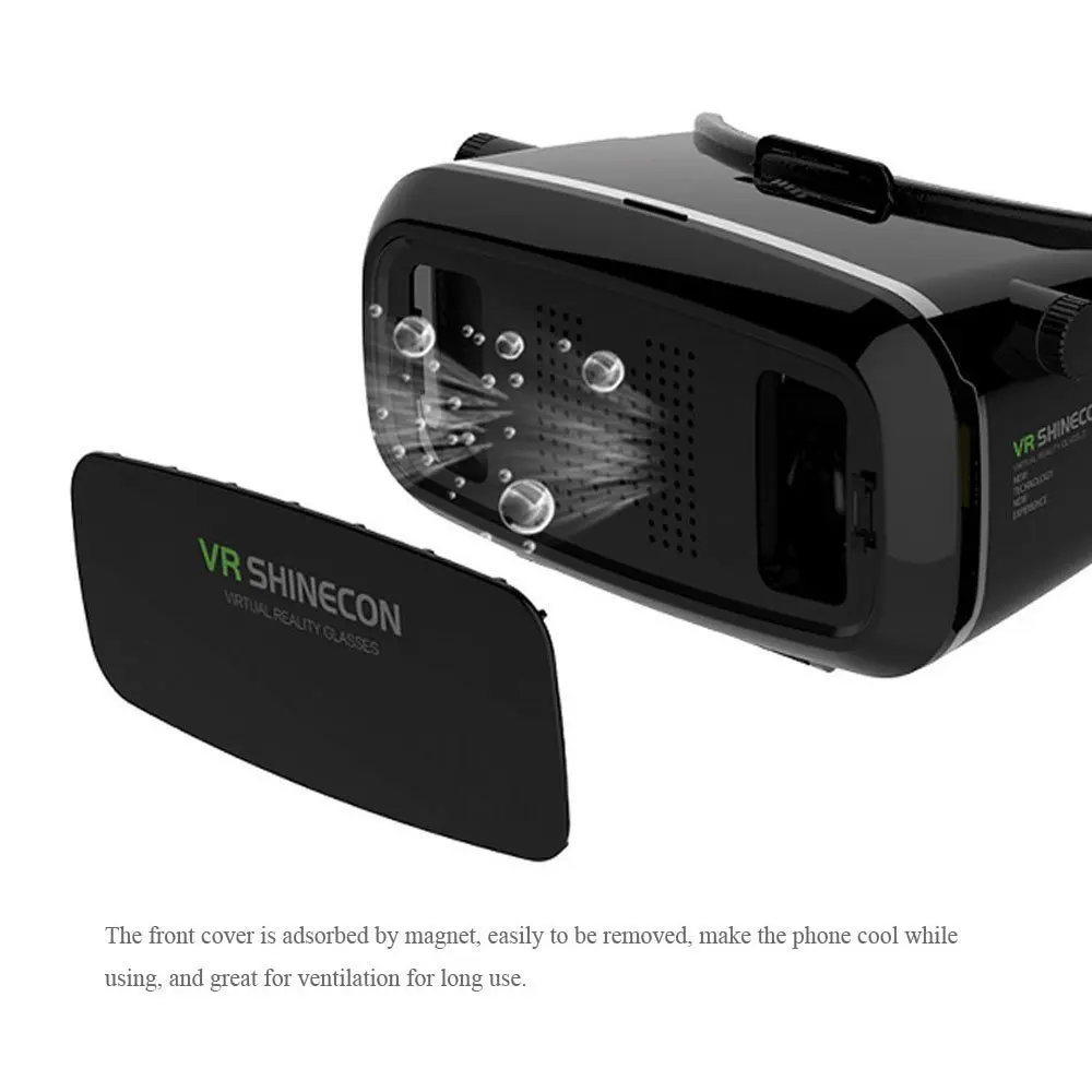 Moveksi VR Shinecon 3D стеклянная головка крепление виртуальной реальности 3d видео стекло
