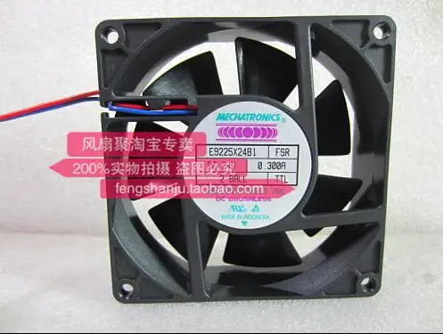 Оптовая продажа двухлинейный теплоотвод для вентилятора 9025 E9225X24B1 FS DC24V 0.300A 92*92*25