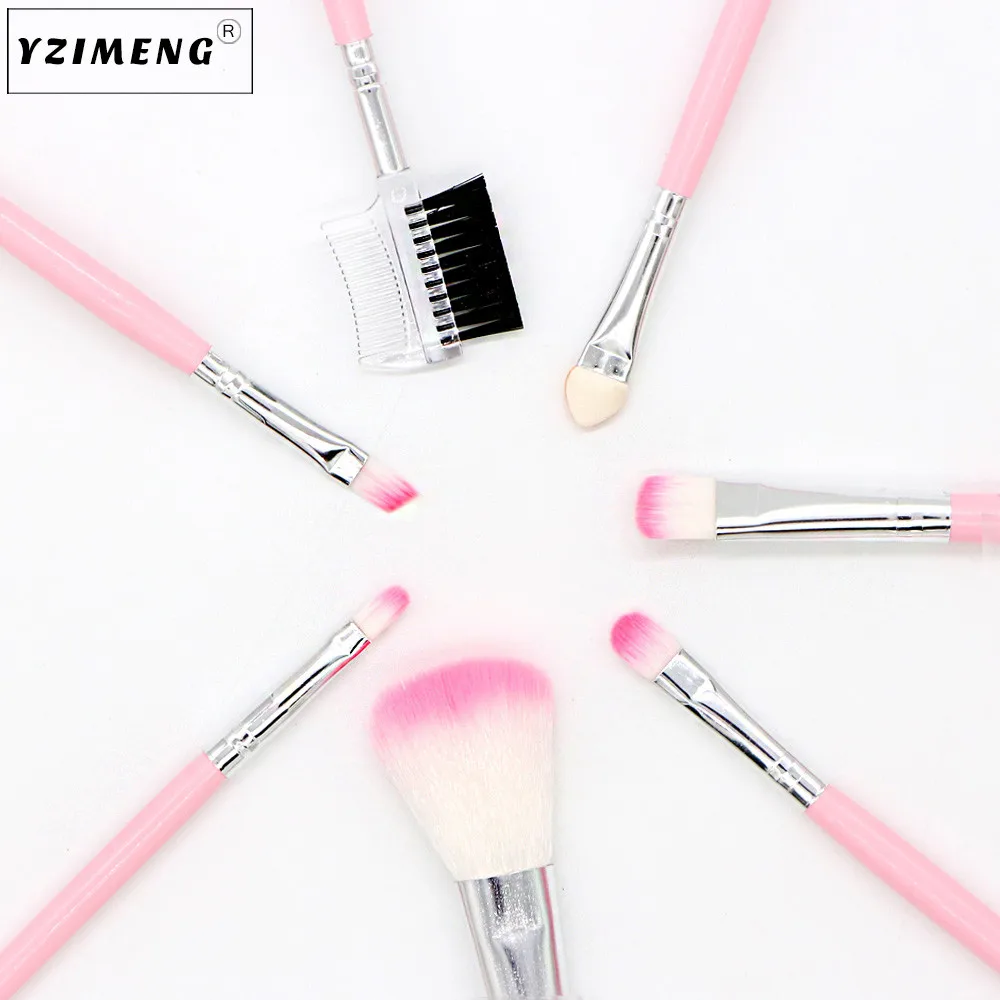 7 шт. набор кистей для макияжа Travel Портативный макияж глаз Eye Shadow Brush Косметика Blending Brush инструменты инструмент Макияж волос Красота