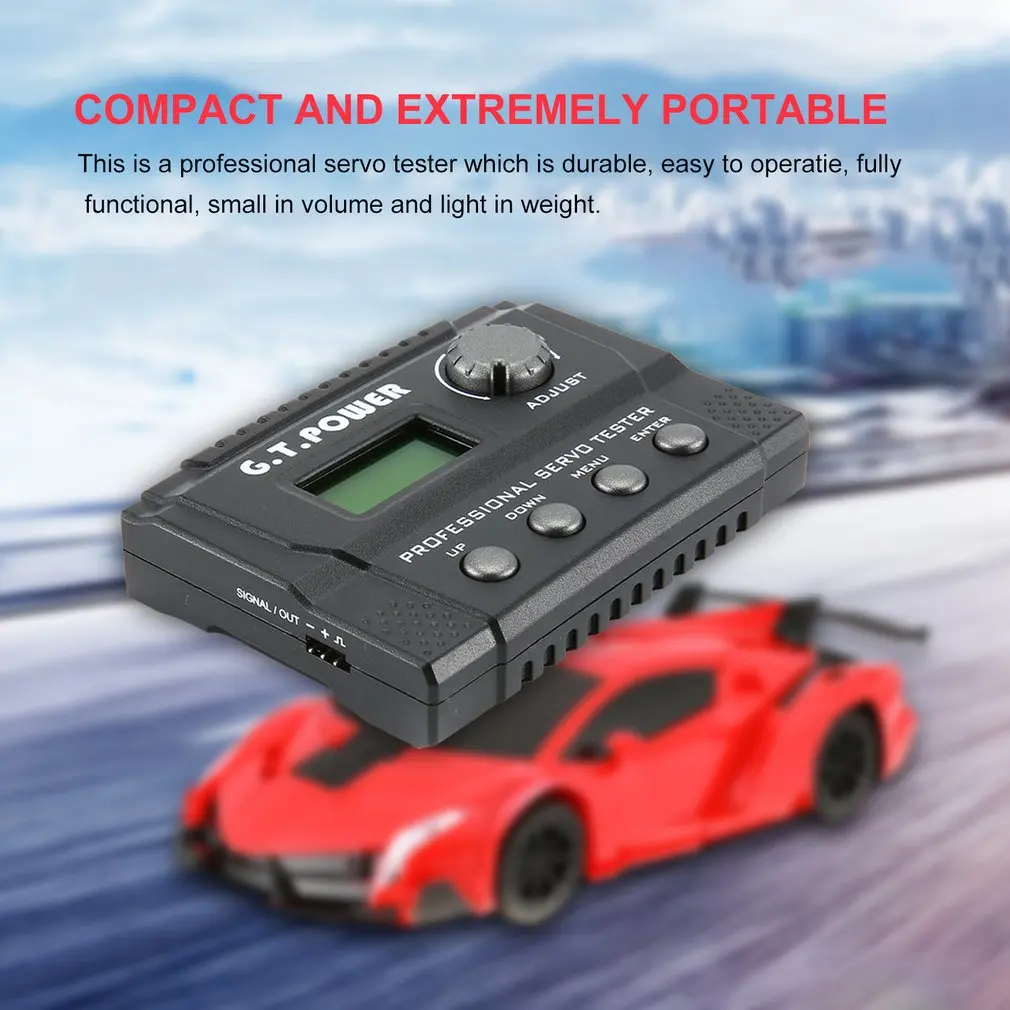 G. T. Power LCD цифровой профессиональный сервотестер для радиоуправляемого самолета