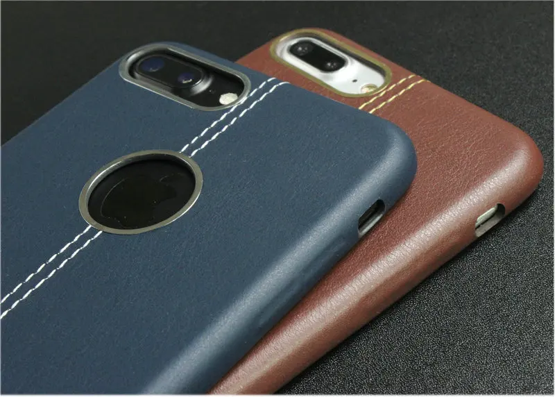 Clearance Fashion Luxury Phone Cases For iphone 7 Plus stitching Business Style Leather back Cell Shell Coque case Iphone |