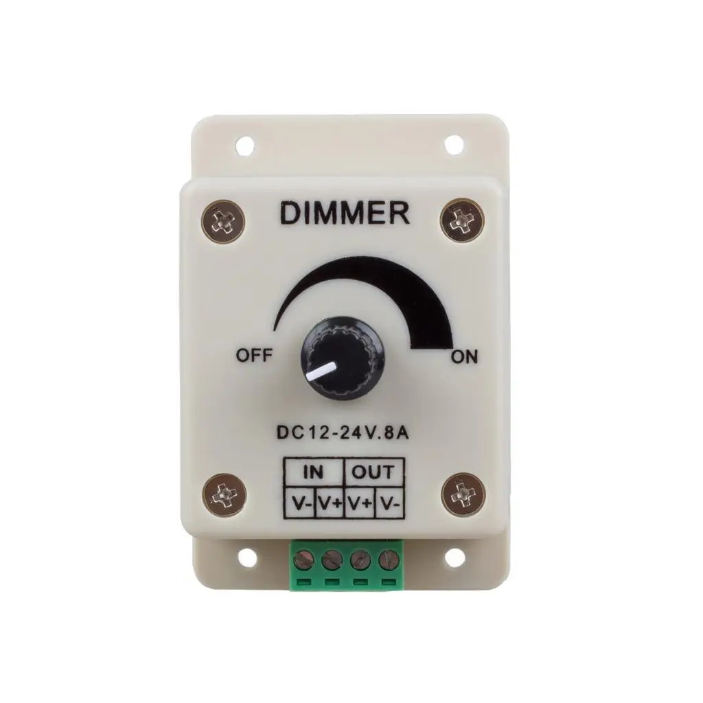 GSFY-PWM затемнения Диммер контроллер для Светодиодный свет, лента, лента, 12-24 вольт постоянного тока(12 V-24 V) 8 Ампер