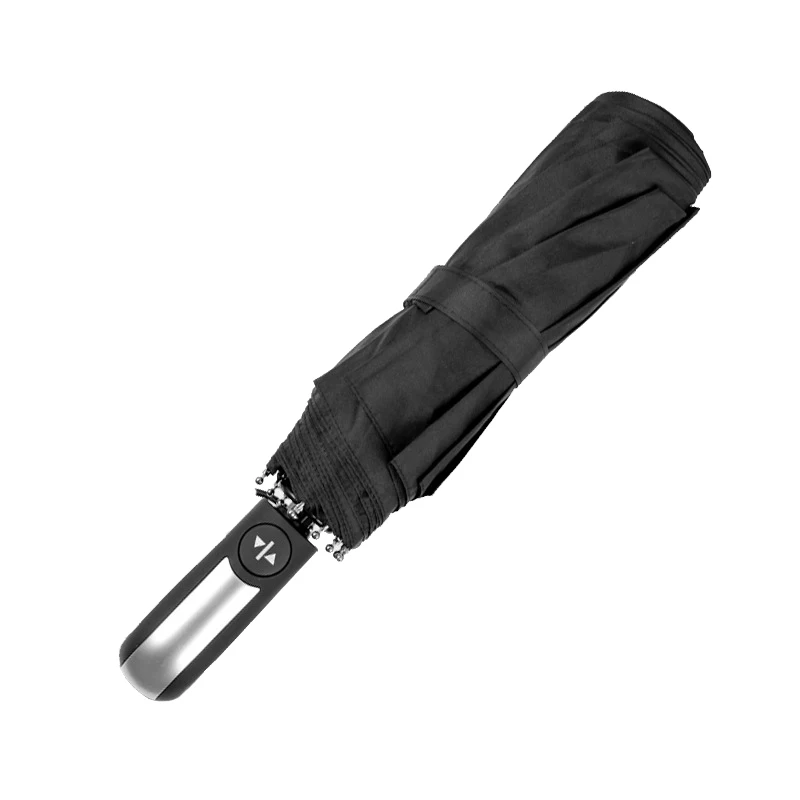 White handle Автоматический мужской зонт от дождя, Женский солнцезащитный Зонт с защитой от ультрафиолета, высококачественный ветрозащитный мужской Складной автомобильный деревянные зонтики, Paraguas Guarda Chuva - Цвет: White handle