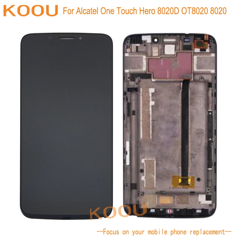 ЖК дисплей для Alcatel One Touch Hero 8020D OT8020 8020 кодирующий преобразователь сенсорного