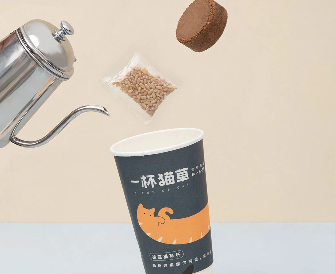 Xiaomi Mijia Youpin хвост жизнь чашка кошачьей травы волос кошка легко посадки Высокая скорость прорастания и Вкусное питание
