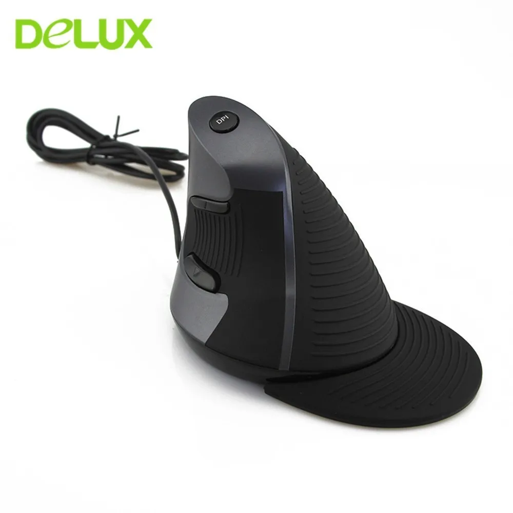 Вертикальная мышь Delux M618 2 4G Беспроводной вертикальный Мышь эргономичная