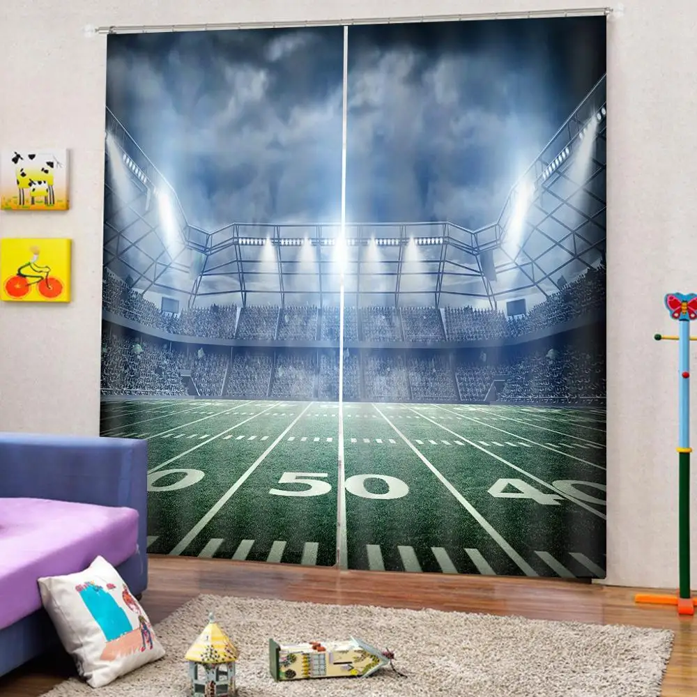 Индивидуальные размеры Роскошные затемненные 3D оконные шторы для гостиной