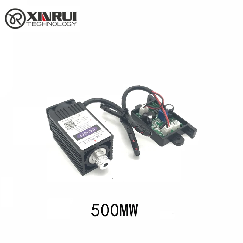 500 МВт 405нм фокусировка синий фиолетовый лазерный модуль лазерная гравировка TTL