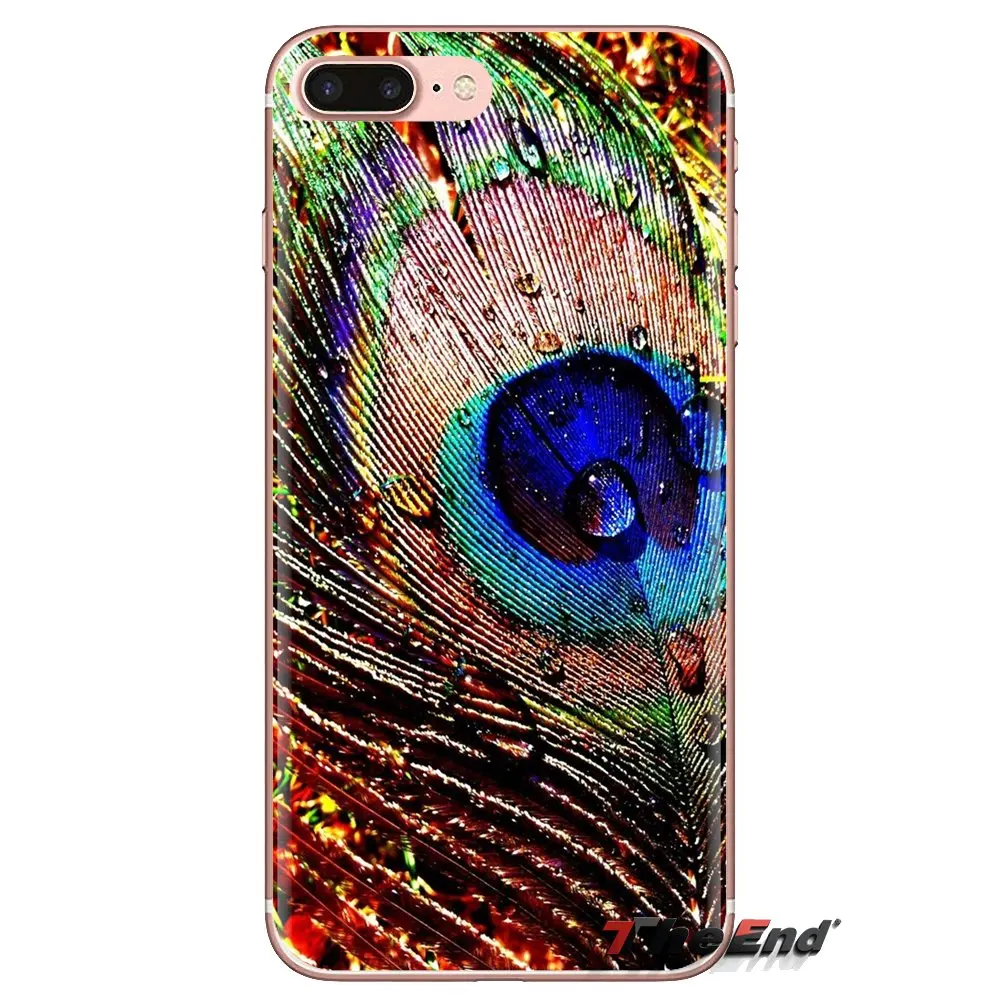 Peacock Fur Transparent Soft Shell Covers For Samsung Galaxy A3 A5 A7 A9 A8 Star A6 Plus 2018 2015 2016 2017 |