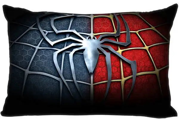 Rectangle Pillowcase Пользовательские Бэтмен и Человек-паук логотип молния на прямоугольную наволочку 35x45,40x60 см(с одной стороны печати) 180516-09 - Цвет: Rectangle Pillowcase