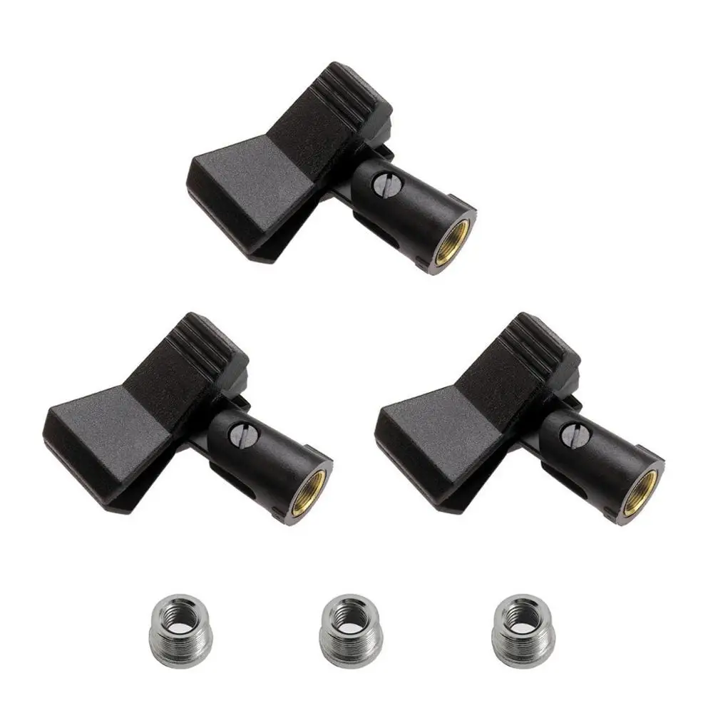 

Universal Microphone Clip Holder with Adapter (3 Pack)