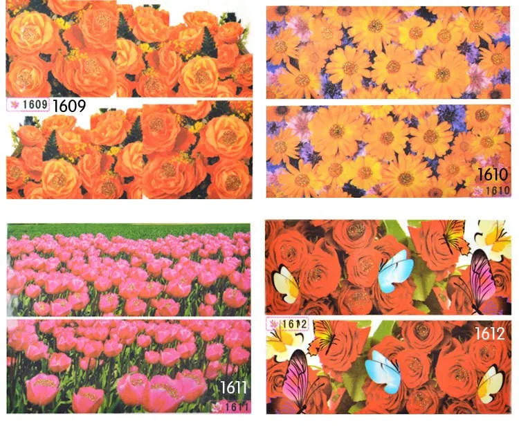 42 стиля наклейки для ногтей водные переводные очаровательный фантастический