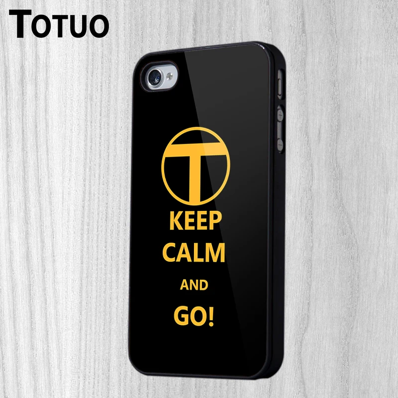Горячая низкой Keep Calm and Go Задний план Пластик PC Материал смартфон Телефон чехол