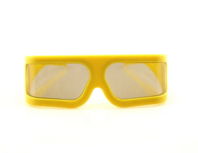 100 шт пластиковая Желтая оправа IMAX 3d очки поляризационные линейные 3d очки для 3D фильмов 45/135 градусов 3d очки для кинотеатра