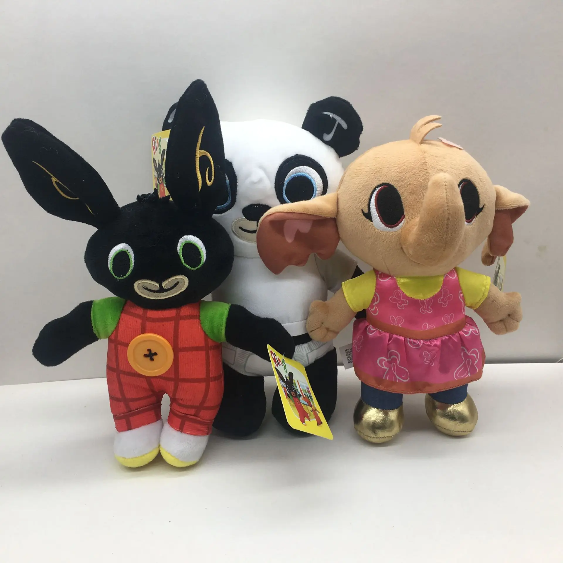 25-35 см мультфильм Bing кролик плюшевый игрушка, Fnaf Bing Friends Flop Sula слон панда Набивная игрушка «Медведь» плюшевая кукла для девочек
