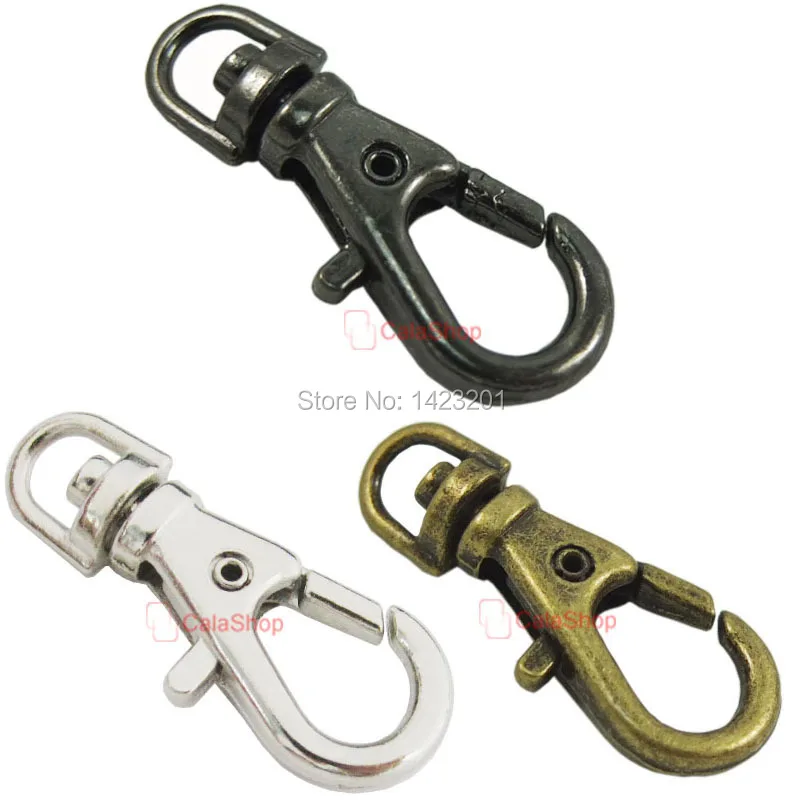 100 шт. металлические поворотные зажимы карабины диаметром 0 15 дюйма или 3 8 мм|clasp