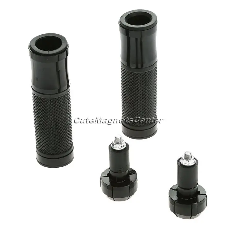 

1Set Black CNC 7/8" Motorcycle Handlebar Grips +Hand Grips Bar Ends For Kawasaki Aprillia Suzuki Honda Motorbike Accessories