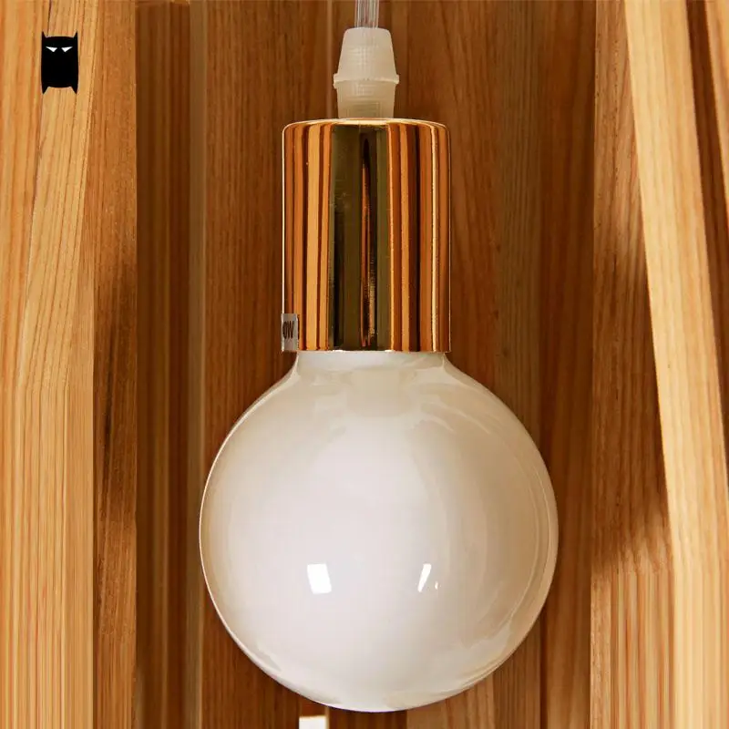 Подвесная Потолочная люстра из древесины дуба потолочный светильник в