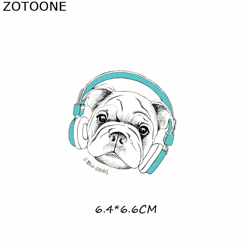 ZOTOONE с милой собачкой Переводные железные для одежды теплопередачей DIY футболка