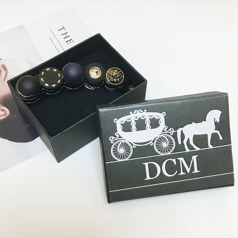 Dcm 10 11 см точка мозаика акрил банан клипы волос девушки когти Hairwear Брендовые