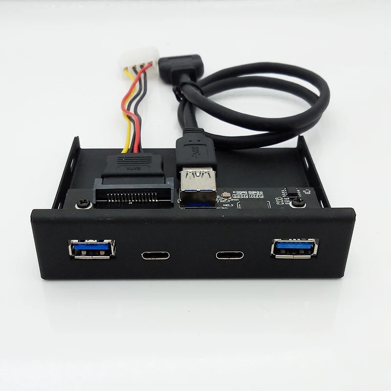 Zomy черный Алюминиевый 4 вида стилей 3 5 &quot19/20PIN USB 0 адаптер HUB дисковод Шасси Панель