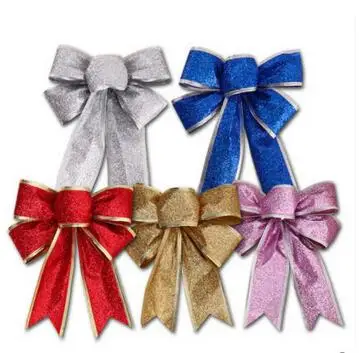 Рождество украшения Луки Tree Подвески принадлежности 25 см | Дом и сад