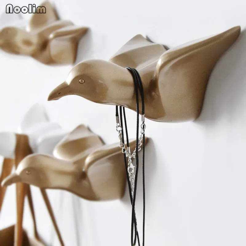 NOOLIM Европейский Креативный декоративный крючок из смолы для чайки настенный