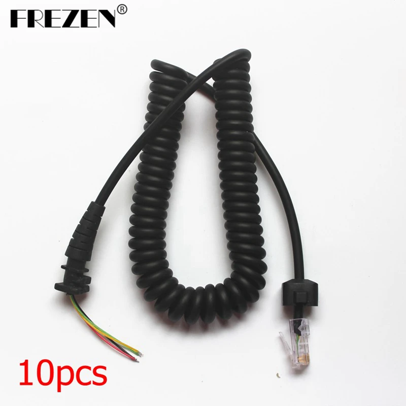 10pcs Replacement Handheld Mic Microphone Cable For Motorola Two Way Radios GM3688 GM338 GM300 GM3188 Repair Wholesa