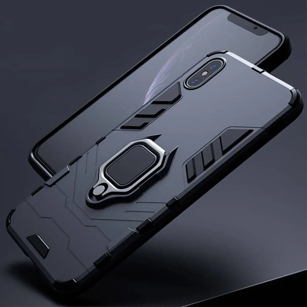 Чехол для Xiao mi Red mi Note 5 6 Pro, защитный чехол из поликарбоната, металлическое кольцо, держатель, чехол для телефона для mi A2 A 2 lite, противоударный жесткий бампер