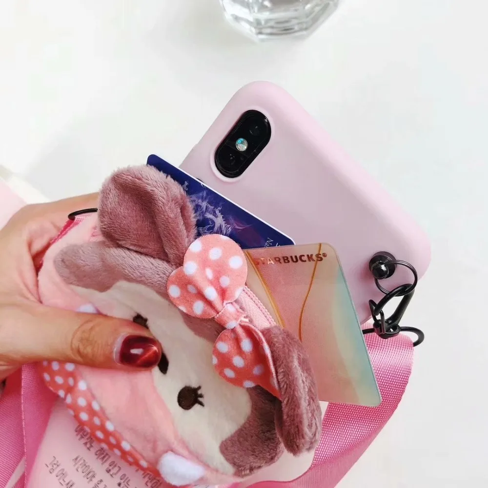 ORYKSZ For iphone 11 pro Max Case Cartoon Soft Silicone Wallet Phone Cases X XS XR MAX 6 6s 8 7 8Plus Back Cover |