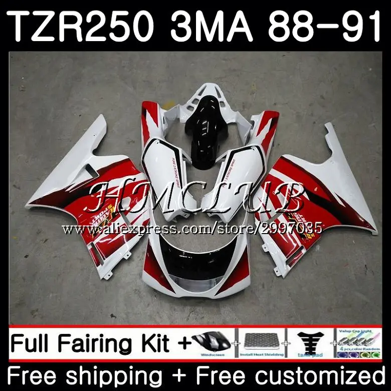 Обтекатель для YAMAHA Factory red TZR 250 3MA 1988 1989 1990 1991 5h.5 TZR250RR TZR250 RS RR YPVS 88 89 90 91|Комбинезоны| |