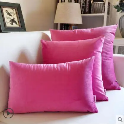 Новинка 2017 супермягкая плюшевая наволочка однотонная для диванной подушки 45x4 5