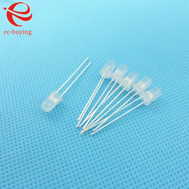 3mmYellow LED Круглый светоизлучающий диодный рассеянный ламповый шарик плагин DIY Kit