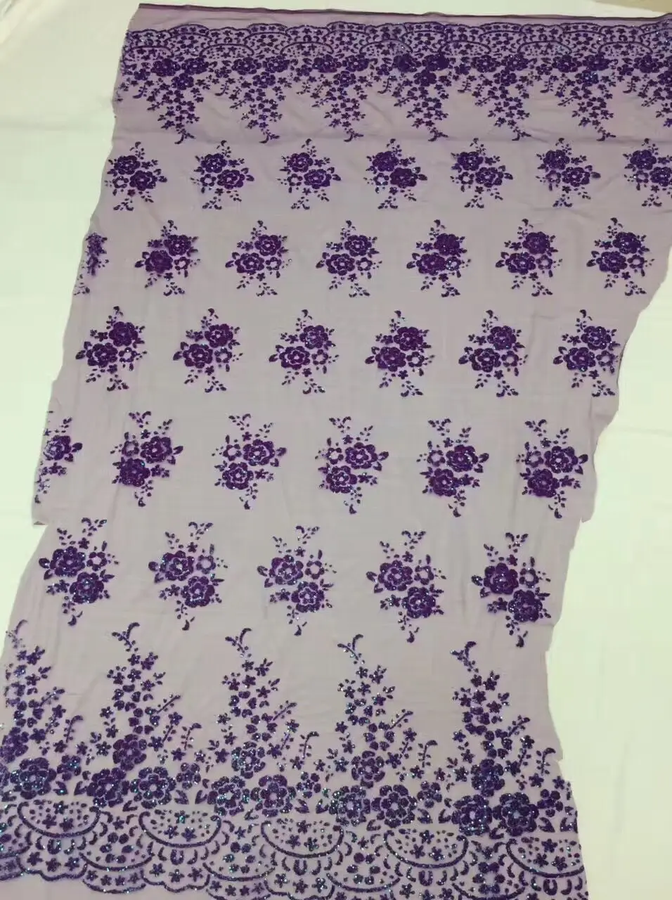 QL-268 приятно смотреть Специальный вышитые сетки материал с блеском французский