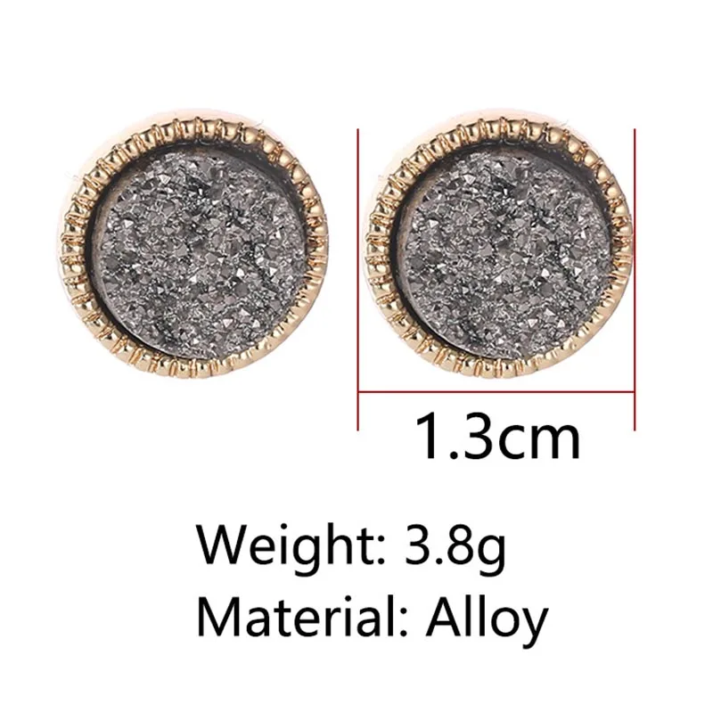 New Fashion Ball Crystal Stud Earring For Women Gold Color Rainbow Rhinestone Drop Shipping | Украшения и аксессуары